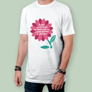 camiseta flor