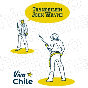 Camiseta Tranquilein John Wayne (detalle)